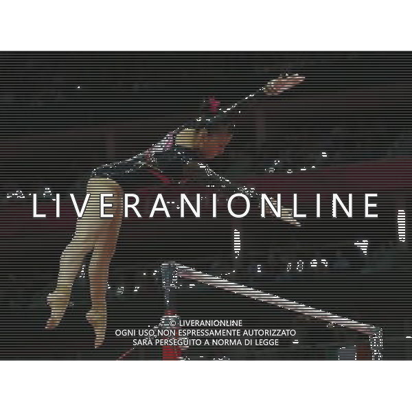 (120806) -- LONDON, Aug. 6, 2012 () -- He Kexin of China competes during women\'s uneven bars final contest of Gymnastics Artistic event, at London 2012 Olympic Games in London, Britain, on August 6, 2012. He Kexin of China won silver medal. (/Shen Bohan) (nxl) AG ALDO LIVERANI S A S ONLY ITALY