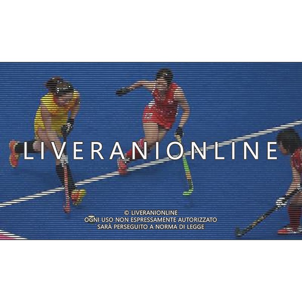 (120806) -- LONDON, Aug. 6, 2012 () -- Players compete during women\'s hockey preliminaries pool WA match between China and Japan, at London 2012 Olympic Games in London, Britain, on August 6, 2012. Japan won 1-0. (/Gesang Dawa) (nxl) AG ALDO LIVERANI S A S ONLY ITALY