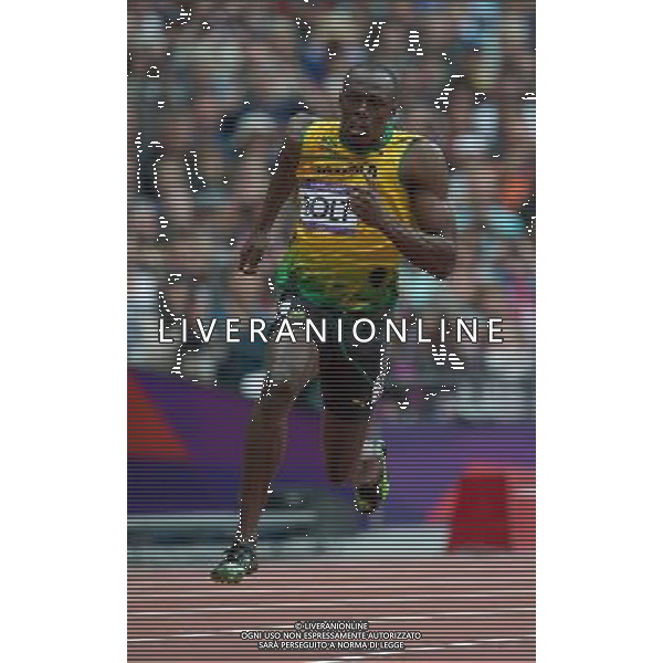 LONDYN 07.08.2012 IGRZYSKA 30 OLIMPIADY LONDON 2012 THE GAMES OF THE XXXOLIMPIAD LEKKOATLETYKA ATHLETICS NZ USAIN BOLT FOT MAREK BICZYK PRZEGLAD SPORTOWY NEWSPIX.PL.07.2012 London 2012. Athletics. semifinals of 200 meters --- Newspix.pl AG ALDO LIVERANI S A S ONLY ITALY *** Local Caption *** www.newspix.pl mail us: info@newspix.pl call us: 0048 022 23 22 222 --- Polish Picture Agency by Ringier Axel Springer Poland