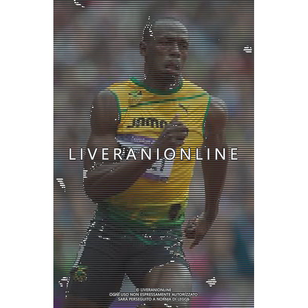 LONDYN 07.08.2012 IGRZYSKA 30 OLIMPIADY LONDON 2012 THE GAMES OF THE XXXOLIMPIAD LEKKOATLETYKA ATHLETICS NZ USAIN BOLT FOT MAREK BICZYK PRZEGLAD SPORTOWY NEWSPIX.PL.07.2012 London 2012. Athletics. semifinals of 200 meters --- Newspix.pl AG ALDO LIVERANI S A S ONLY ITALY *** Local Caption *** www.newspix.pl mail us: info@newspix.pl call us: 0048 022 23 22 222 --- Polish Picture Agency by Ringier Axel Springer Poland