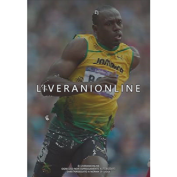 LONDYN 07.08.2012 IGRZYSKA 30 OLIMPIADY LONDON 2012 THE GAMES OF THE XXXOLIMPIAD LEKKOATLETYKA ATHLETICS NZ USAIN BOLT FOT MAREK BICZYK PRZEGLAD SPORTOWY NEWSPIX.PL.07.2012 London 2012. Athletics. semifinals of 200 meters --- Newspix.pl AG ALDO LIVERANI S A S ONLY ITALY *** Local Caption *** www.newspix.pl mail us: info@newspix.pl call us: 0048 022 23 22 222 --- Polish Picture Agency by Ringier Axel Springer Poland