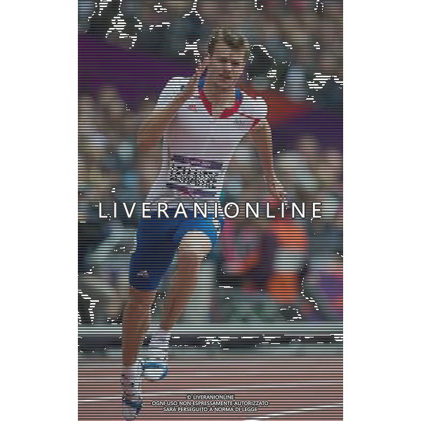 LONDYN 07.08.2012 IGRZYSKA 30 OLIMPIADY LONDON 2012 THE GAMES OF THE XXXOLIMPIAD LEKKOATLETYKA ATHLETICS NZ CHRISTOPHE LEMAITRE FOT MAREK BICZYK PRZEGLAD SPORTOWY NEWSPIX.PL.07.2012 London 2012. Athletics. Kamil Krynski advanced to the semifinals of 200 meters --- Newspix.pl AG ALDO LIVERANI S A S ONLY ITALY *** Local Caption *** www.newspix.pl mail us: info@newspix.pl call us: 0048 022 23 22 222 --- Polish Picture Agency by Ringier Axel Springer Poland