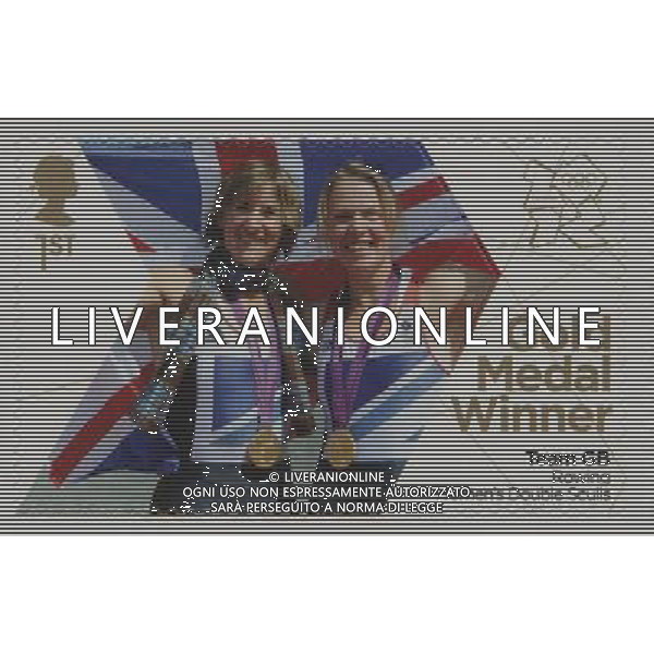 Great Britain\'s gold medal winners of the London 2012 Olympics have been honoured by the Royal Mail with special stamps which have been printed within hours of the medal ceremonies. Pic shows: Team GB (Anna Watkins and Katherine Grainger), Women\'s Double Sculls Rowing AG ALDO LIVERANI SAS - ITALY ONLY -