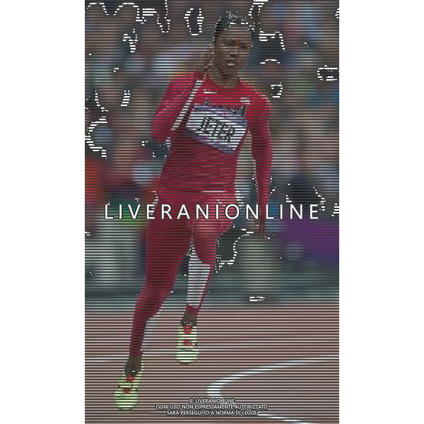 LONDYN 06.08.2012 IGRZYSKA 30 OLIMPIADY LONDON 2012 THE GAMES OF THE XXXOLIMPIAD LEKKOATLETYKA ATHLETICS NZ CARMELITA JETER FOT MAREK BICZYK PRZEGLAD SPORTOWY NEWSPIX.PL XXX Olympic Olympics GamesLondon 2012. Athletics --- Newspix.pl /OLIMPIADI LONDRA 2012 GIOCHI OLIMPICI - AG ALDO LIVERANI SAS - ITALY ONLY - *** Local Caption *** .