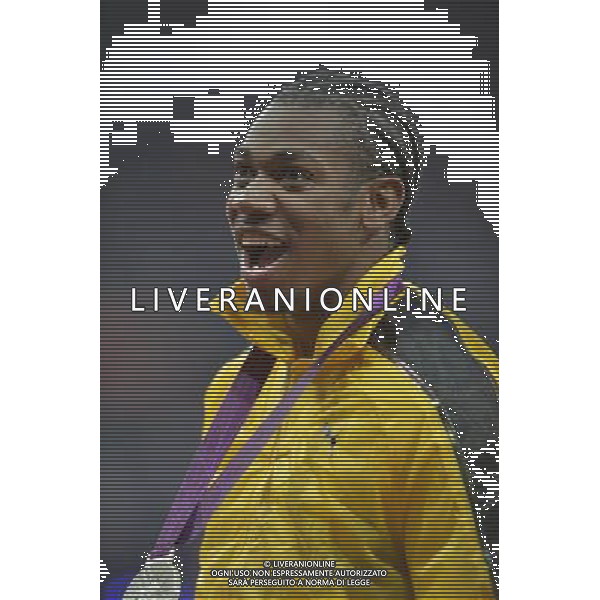 Yohan Blake (Jamaica) silver medalist men\'s 100m. Olympic Stadium, Olympic Park, Stratford. London AG ALDO LIVERANI S A S ONLY ITALY