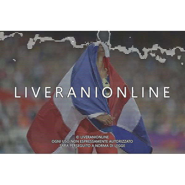 Felix Sanchez (Dominican Republic) winner of the men\'s 400m hurdles final. Olympic Stadium, Olympic Park, Stratford. London AG ALDO LIVERANI S A S ONLY ITALY
