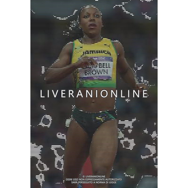 (120807) -- LONDON, Aug. 7, 2012 () -- Veronica Campbell-Brown of Jamaica takes part in women\'s 200m semifinal 1 contest, at London 2012 Olympic Games in London, Britain, on August 7, 2012. (/Liao Yujie) (nxl) AG ALDO LIVERANI S A S ONLY ITALY