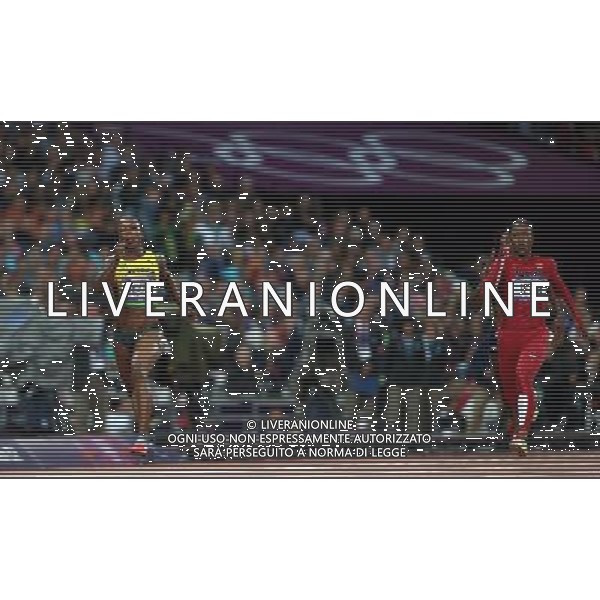 (120807) -- LONDON, Aug. 7, 2012 () -- Veronica Campbell-Brown of Jamaica takes part in women\'s 200m semifinal 1 contest, at London 2012 Olympic Games in London, Britain, on August 7, 2012. (/Liao Yujie) (nxl) AG ALDO LIVERANI S A S ONLY ITALY