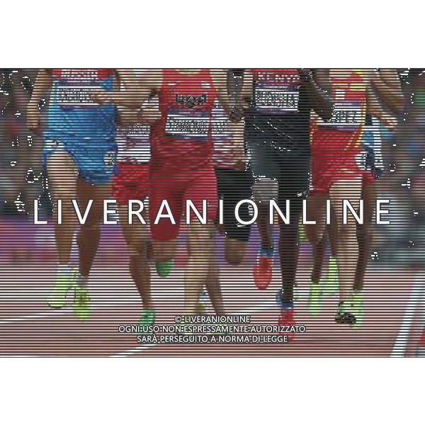 (120807) -- LONDON, Aug. 7, 2012 () -- Athletes compete during the men\'s 800m semifinals competition at London 2012 Olympic Games, London, Britain, Aug. 7, 2012. (/Liao Yujie) AG ALDO LIVERANI S A S ONLY ITALY
