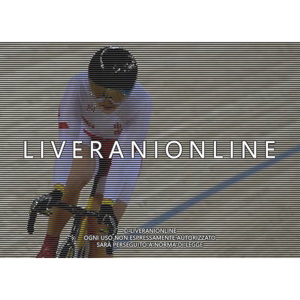 (120807) -- LONDON, Aug. 7, 2012 () -- Guo Shuang of China competes in women\'s sprint contest of cycling track event, at London 2012 Olympic Games in London, Britain, on August 7, 2012. Guo Shuang of China won bronze medal. (/Wang Jianhua) (nxl) AG ALDO LIVERANI S A S ONLY ITALY