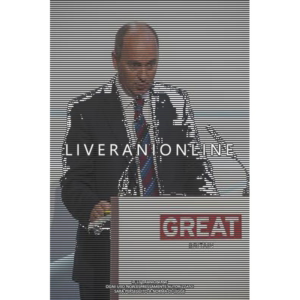 Andrew Brown, Director Upstream International, Royal Dutch Shell, speaks at the ICT Global Business Summit at Lancaster House in London. ©photoshot/Agenzia Aldo Liverani Sas - ITALY ONLY - EDITORIAL USE ONLY