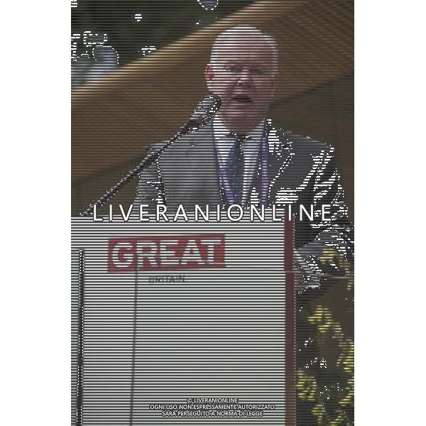Charles Hendry, MP for Wealden \' Minister of State for Energy, speaks at the ICT Global Business Summit at Lancaster House in London. ©photoshot/Agenzia Aldo Liverani Sas - ITALY ONLY - EDITORIAL USE ONLY