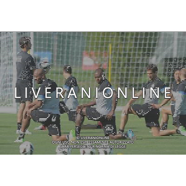 APPIANO GENTILE(CO),08-08-2012 ALLENAMENTO INTER NELLA FOTO : ANDREA STRAMACCIONI - MAICON SISENANDO - GABY MUDINGAY - MATIAS SILVESTRE /AG ALDO LIVERANI SAS