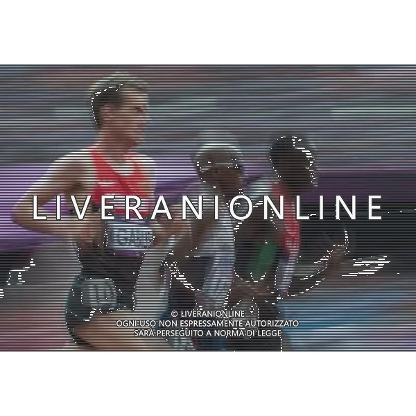 LONDYN 08.08.2012 IGRZYSKA 30 OLIMPIADY LONDON 2012 THE GAMES OF THE XXXOLIMPIAD LEKKOATLETYKA ATHLETICS NZ ARNE GABIUS MOHAMED FARAH ISIAH KOEH FOT MARE BICZYK PRZEGLAD SPORTOWY NEWSPIX.PL London 2012. Athletics --- Newspix.pl AG ALDO LIVERANI S A S ONLY ITALY *** Local Caption *** www.newspix.pl mail us: info@newspix.pl call us: 0048 022 23 22 222 --- Polish Picture Agency by Ringier Axel Springer Poland