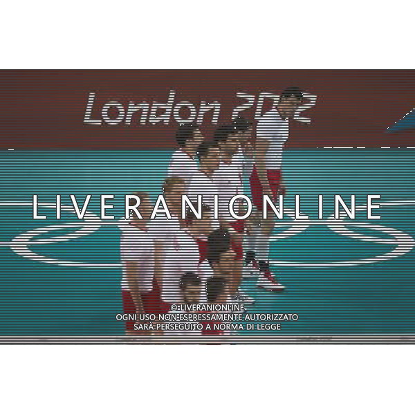 LONDYN 08 08 2012 IGRZYSKA XXX OLIMPIADY XXX LETNIE IGRZYSKA OLIMPIJSKIE LONDYN 2012 HALA EARLS COURT SIATKOWKA POLSKA v ROSJA N Z POLSKA SEBASTIAN BOROWSKI Newspix.pl THE 2012 SUMMER OLYMPIC GAMES OFFICIALLY THE GAMES OF THE XXX OLYMPIAD EARLS COURT VOLLEYBALL POLAND v RUSSIA --- Newspix.pl /AG ALDO LIVERANI OLIMPIADI LONDRA 2012 - ITALY ONLY - *** Local Caption *** .