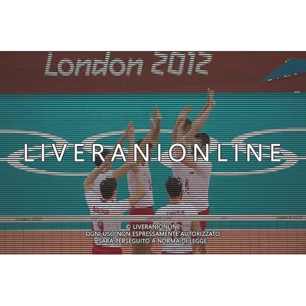 LONDYN 08.08.2012 IGRZYSKA 30 OLIMPIADY LONDON 2012 THE GAMES OF THE XXXOLIMPIAD PILKA SIATKOWA MEZCZYZN MEN VOLLEYBOLL NZ MARCIN MOZDZONEK FOT MAREK BICZYK PRZEGLAD SPORTOWY NEWSPIX.PL --- Newspix.pl /AG ALDO LIVERANI OLIMPIADI LONDRA 2012 - ITALY ONLY - *** Local Caption *** .