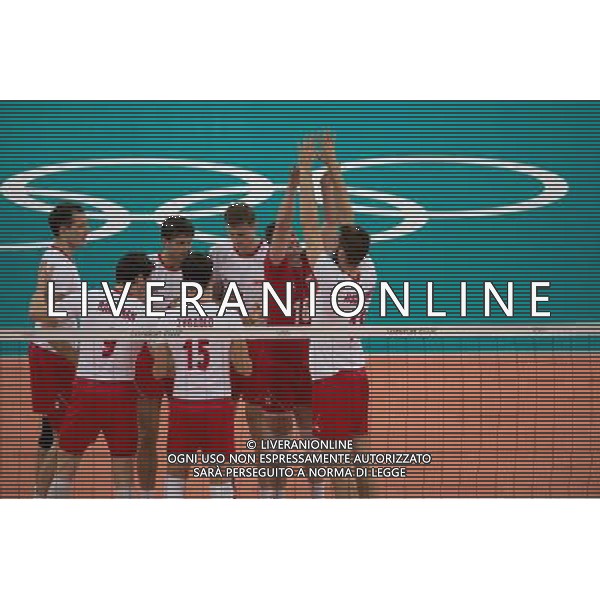 LONDYN 08.08.2012 IGRZYSKA 30 OLIMPIADY LONDON 2012 THE GAMES OF THE XXXOLIMPIAD PILKA SIATKOWA MEZCZYZN MEN VOLLEYBOLL NZ KRZYSZTOF IGNACZAK FOT MAREK BICZYK PRZEGLAD SPORTOWY NEWSPIX.PL --- Newspix.pl /AG ALDO LIVERANI OLIMPIADI LONDRA 2012 - ITALY ONLY - *** Local Caption *** .