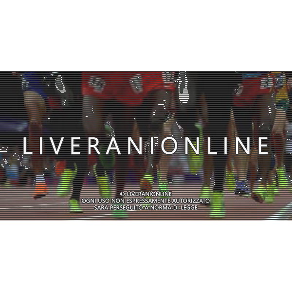 (120808) -- LONDON, Aug. 8, 2012 () -- Runners compete in men\'s 5000m round 1 competition, at London 2012 Olympic Games in London, Britain, on August 8, 2012. (/Li Ga) (nxl) /PHOTOSHOT/AG ALDO LIVERANI SAS ITALY ONLY -