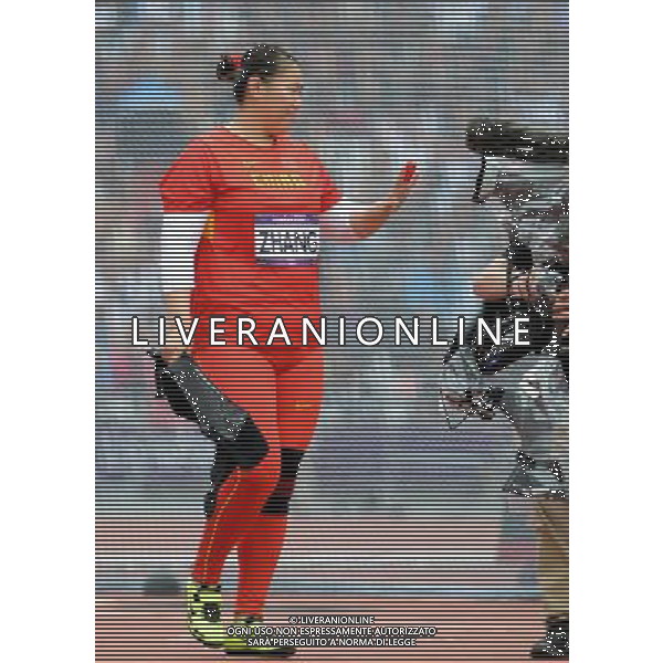 (120807) -- LONDON, Aug. 7, 2012 () -- Zhang Wenxiu of China takes part in women\'s Hammer Throw qualification competition, at London 2012 Olympic Games in London, Britain, on August 7, 2012. (/Li Ga) (nxl) /PHOTOSHOT/AG ALDO LIVERANI SAS ITALY ONLY -