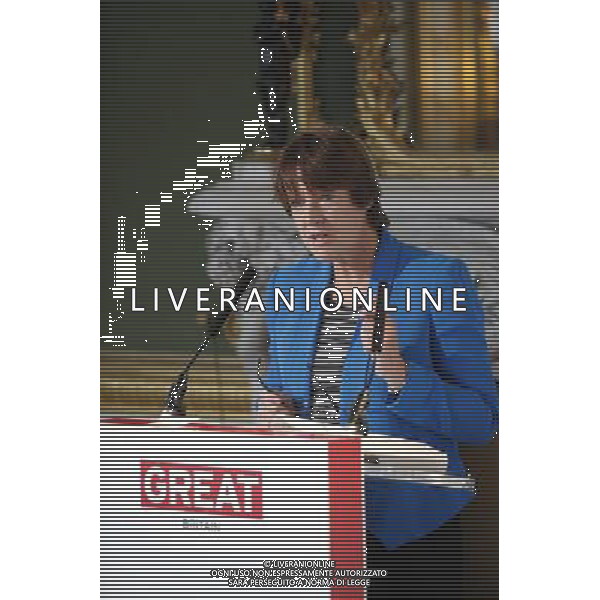 Caroline Spelman Secretary of State for Environment, Food and Rural Affairs attends the Infrastructure Global Business Summit at Lancaster House in London Britain 08 August 2012. ©PHOTOSHOT/AGENZIA ALDO LIVERANI SAS - ITALY ONLY - EDITORIAL USE ONLY