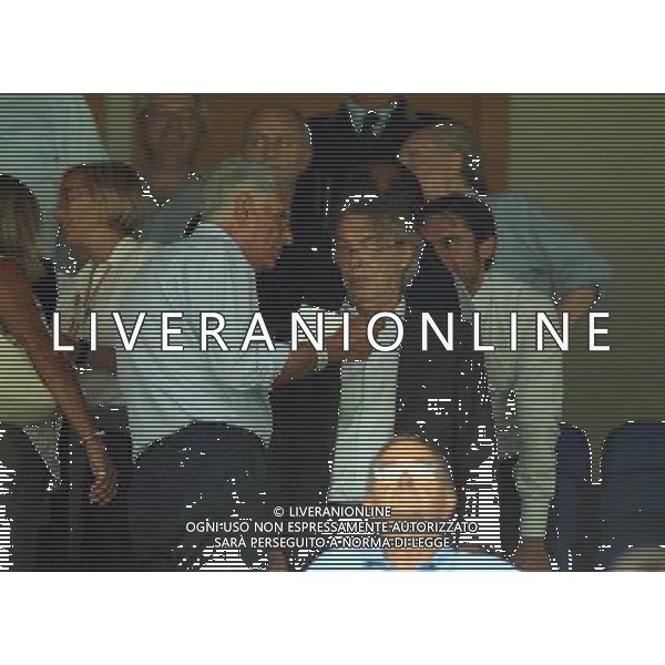 MILANO 09/08/2012 - INTER VS HNK HAJDUK SPALATO / NELLA FOTO: IL PRESIDENTE MORATTI IN TRIBUNA - FOTO FRANCESCA SOLI / AGENZIA ALDO LIVERANI