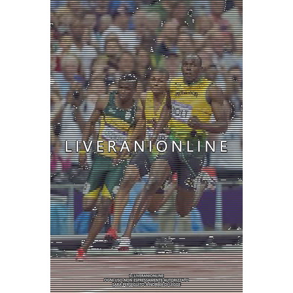 LONDYN 09 08 2012 IGRZYSKA XXX OLIMPIADY XXX LETNIE IGRZYSKA OLIMPIJSKIE LONDYN 2012 STADION OLIMPIJSKI FINAL 200 M N Z ANASO JOBODWANA 9 WARREN WEIR 8 USAIN BOLT 7 SEBASTIAN BOROWSKI Newspix.p THE 2012 SUMMER OLYMPIC GAMES OFFICIALLY THE GAMES OF THE XXX EXCEL OLIMPIC STADIUM FINAL 200 M MEN --- Newspix.pl AG ALDO LIVERANI S A S ONLY ITALY *** Local Caption *** www.newspix.pl mail us: info@newspix.pl call us: 0048 022 23 22 222 --- Polish Picture Agency by Ringier Axel Springer Poland