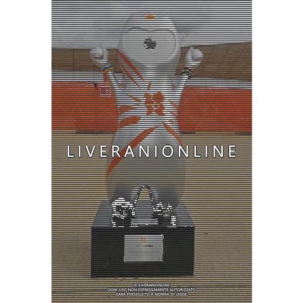 Wenlock, The Official Mascot for the 2012 Olympic Games, in front of The Velodrome at The Olympic Park, Stratford, London on Tuesday 07 August 2012. ©photoshot/AGENZIA ALDO LIVERANI SAS - ITALY ONLY - GIOCHI OLIMPICI, OLIMPIADI LONDRA 2012