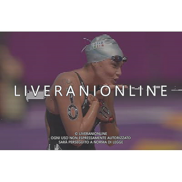 (120809) -- LONDON, Aug. 9, 2012 () -- Martina Grimaldi of Italy reacts after women\'s 10km marathon at London 2012 Olympic Games, London, Britain, Aug. 9, 2012. Martina Grimaldi of Italy won bronze medal. (/Chen Xiaowei)(zgp) ©photoshot/AGENZIA ALDO LIVERANI SAS - ITALY ONLY - GIOCHI OLIMPICI, OLIMPIADI LONDRA 2012