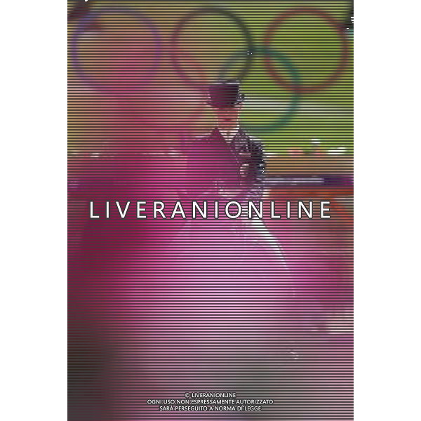 (120809) -- LONDON, Aug. 9, 2012 () -- Victoria Max-Theurer of Austria competes during Dressage Individual Grand Prix Freestyle competition of Equestrian event, at London 2012 Olympic Games in London, Britain, on August 9, 2012. (/Yin Gang) (nxl) ©photoshot/AGENZIA ALDO LIVERANI SAS - ITALY ONLY - GIOCHI OLIMPICI, OLIMPIADI LONDRA 2012