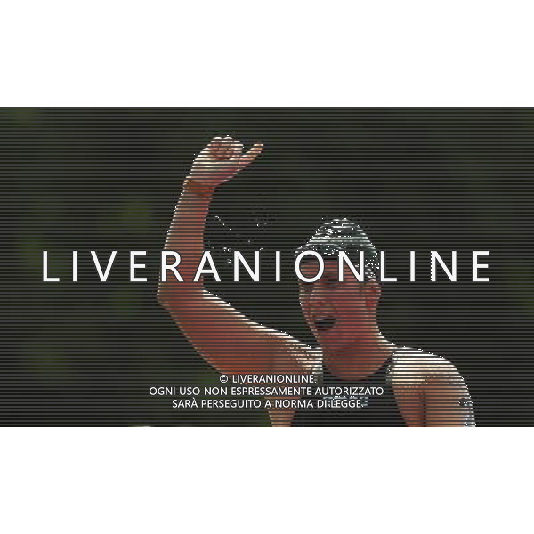 (120809) -- LONDON, Aug. 9, 2012 () -- Eva Risztov of Hungary celebrates after women\'s 10km marathon at London 2012 Olympic Games, London, Britain, Aug. 9, 2012. Eva Risztov of Hungary won the gold medal with 1:57:38.2. (/Tao Xiyi)(zgp) ©photoshot/AGENZIA ALDO LIVERANI SAS - ITALY ONLY - GIOCHI OLIMPICI, OLIMPIADI LONDRA 2012