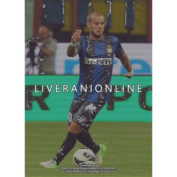MILANO 09/08/2012 - INTER VS HNK HAJDUK SPALATO / NELLA FOTO: WESLEY SNEIJDER - FOTO FRANCESCA SOLI / AGENZIA ALDO LIVERANI