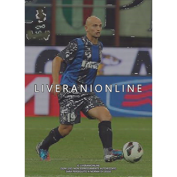 MILANO 09/08/2012 - INTER VS HNK HAJDUK SPALATO / NELLA FOTO: ESTEBAN CAMBIASSO - FOTO FRANCESCA SOLI / AGENZIA ALDO LIVERANI