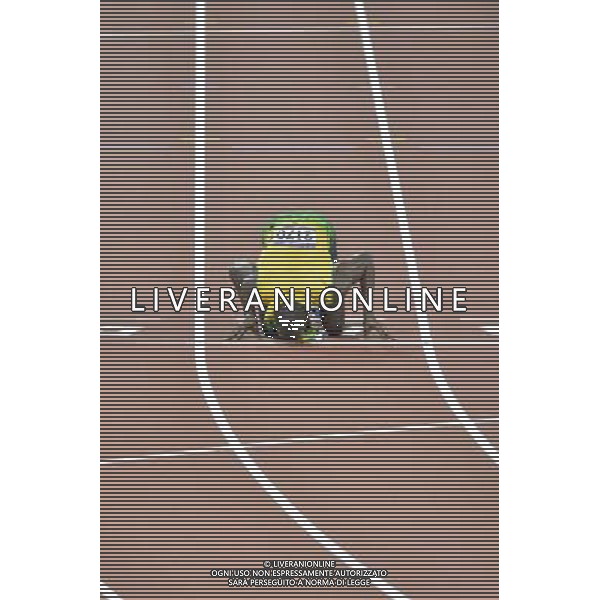 Usain Bolt celebrates winning men\'s 200m final. Olympic Stadium, Olympic Park, Stratford. London ©PHOTOSHOT/AGENZIA ALDO LIVERANI SAS - ITALY ONLY - GIOCHI OLIMPICI, OLIMPIADI LONDRA 2012