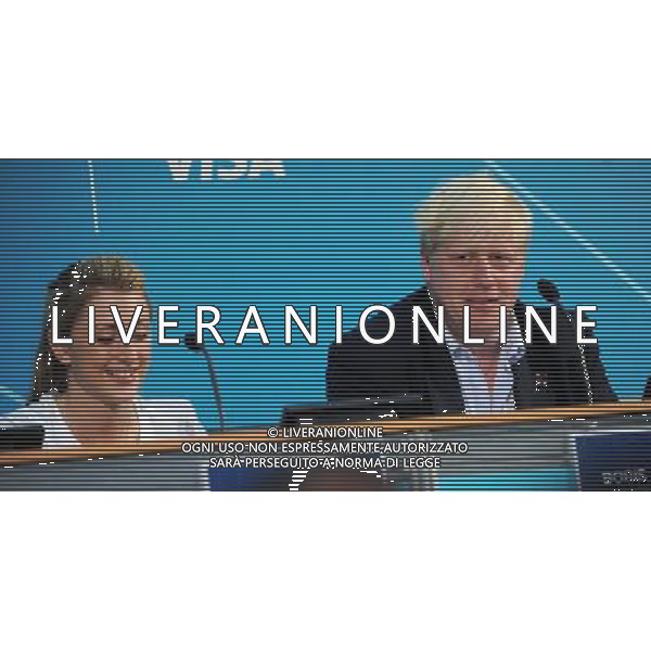 Double Olympic gold medalist Laura Trott, with mayor of London Boris Johnson at the launch of the Ride London initiative. ©PHOTOSHOT/AGENZIA ALDO LIVERANI SAS - ITALY ONLY - EDITORIAL USE ONLY