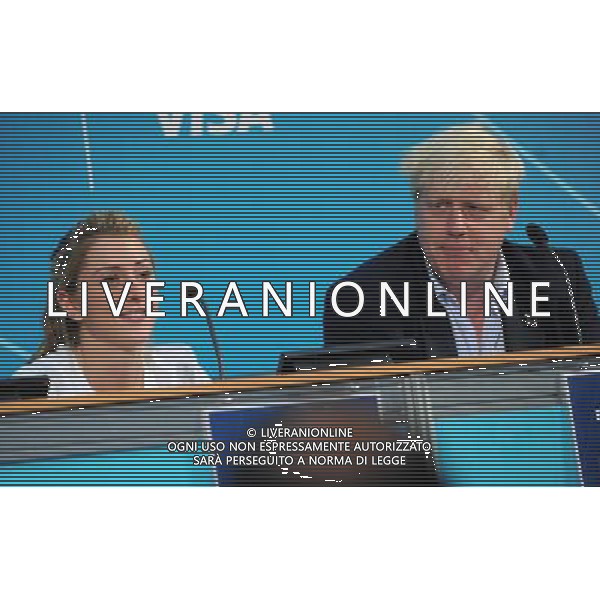 Double Olympic gold medalist Laura Trott, with mayor of London Boris Johnson at the launch of the Ride London initiative. ©PHOTOSHOT/AGENZIA ALDO LIVERANI SAS - ITALY ONLY - EDITORIAL USE ONLY