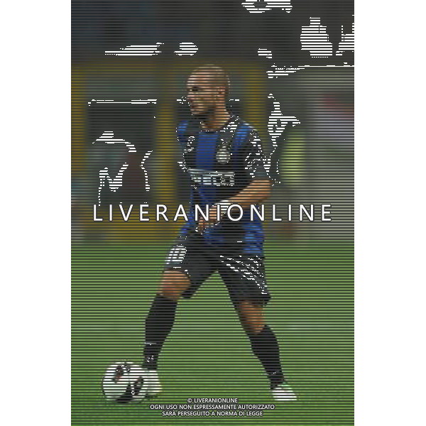 MILANO, 09-08-2012 / ©FOTO GIORGIO RAVEZZANI PRELIMINARE EUROPA LEAGUE INTER-HAJDUK SPALATO NELLA FOTO: WESLEY SNEIJDER AG ALDO LIVERANI S A S