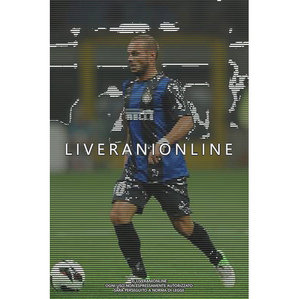 MILANO, 09-08-2012 / ©FOTO GIORGIO RAVEZZANI PRELIMINARE EUROPA LEAGUE INTER-HAJDUK SPALATO NELLA FOTO: WESLEY SNEIJDER AG ALDO LIVERANI S A S