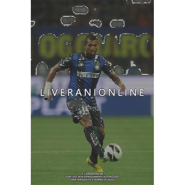 MILANO, 09-08-2012 / ©FOTO GIORGIO RAVEZZANI PRELIMINARE EUROPA LEAGUE INTER-HAJDUK SPALATO NELLA FOTO: FREDY GUARIN AG ALDO LIVERANI S A S