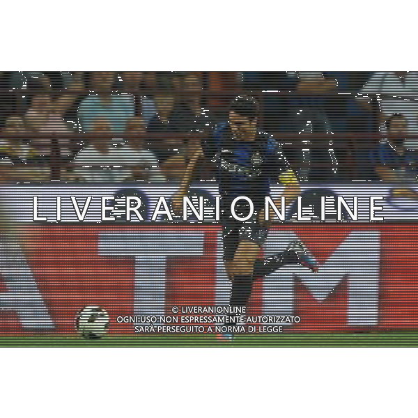 MILANO, 09-08-2012 / ©FOTO GIORGIO RAVEZZANI PRELIMINARE EUROPA LEAGUE INTER-HAJDUK SPALATO NELLA FOTO: JAVIER ZANETTI AG ALDO LIVERANI S A S