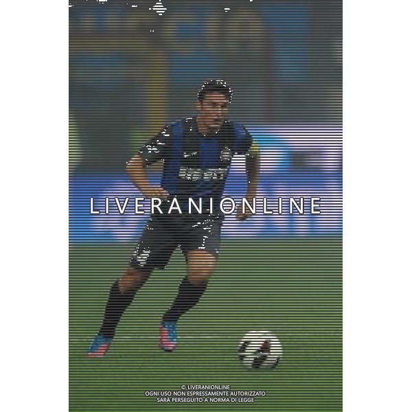 MILANO, 09-08-2012 / ©FOTO GIORGIO RAVEZZANI PRELIMINARE EUROPA LEAGUE INTER-HAJDUK SPALATO NELLA FOTO: JAVIER ZANETTI AG ALDO LIVERANI S A S