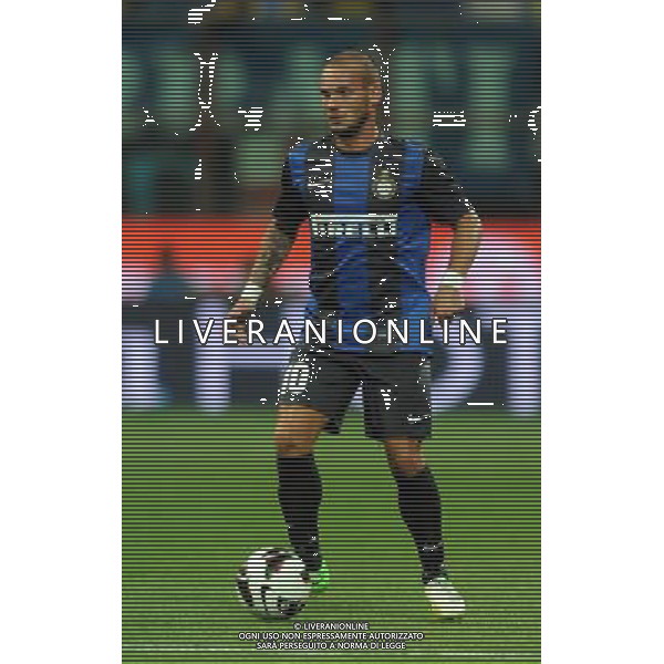 MILANO, 09-08-2012 / ©FOTO GIORGIO RAVEZZANI PRELIMINARE EUROPA LEAGUE INTER-HAJDUK SPALATO NELLA FOTO: WESLEY SNEIJDER AG ALDO LIVERANI S A S