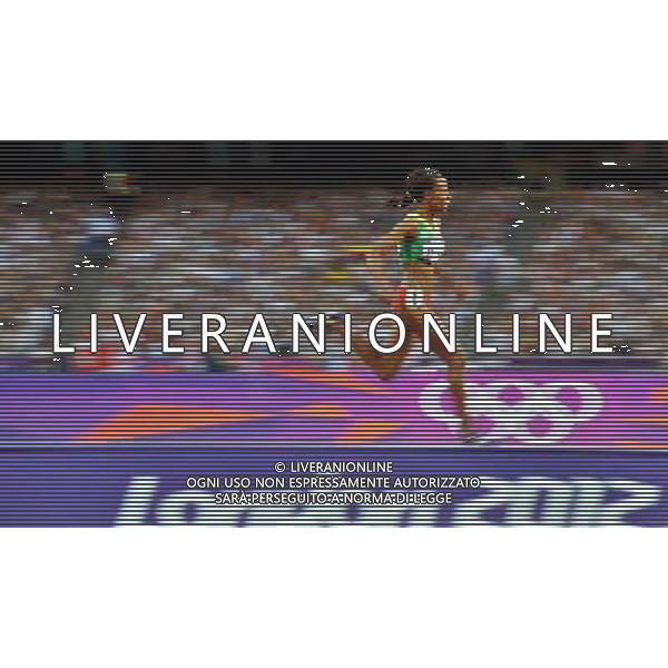 (120810) -- LONDON, Aug. 10, 2012 () -- Meseret Defar of Ethiopia competes during women\'s 5000m final at London 2012 Olympic Games, London, Britain, Aug. 10, 2012. Meseret Defar won gold medal with 15:04.25. (/Gesang Dawa)(zgp) ©photoshot/Agenzia Aldo Liverani Sas - ITALY ONLY - GIOCHI OLIMPICI, OLIMPIADI LONDRA 2012