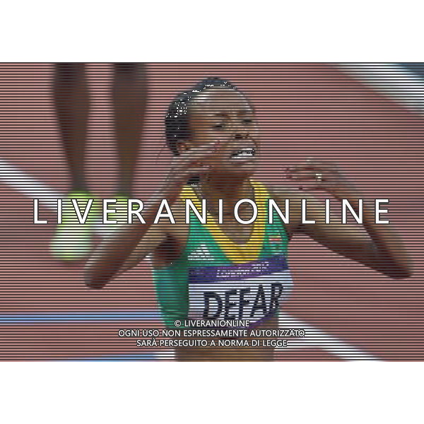 (120810) -- LONDON, Aug. 10, 2012 () -- Meseret Defar of Ethiopia reacts after women\'s 5000m final at London 2012 Olympic Games, London, Britain, Aug. 10, 2012. Meseret Defar won gold medal with 15:04.25. (/Gong Lei)(zgp) ©photoshot/Agenzia Aldo Liverani Sas - ITALY ONLY - GIOCHI OLIMPICI, OLIMPIADI LONDRA 2012