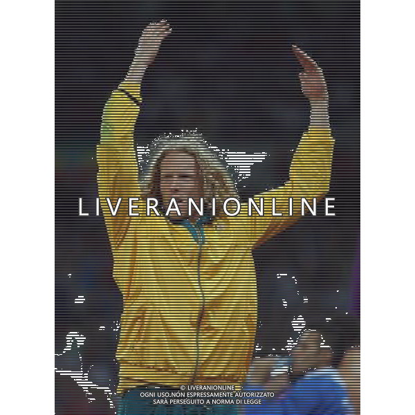 (120810) -- LONDON, Aug. 10, 2012 () -- Steven Hooker of Australia competes during men\'s pole vault final at London 2012 Olympic Games, London, Britain, Aug. 10, 2012. Steven Hooker ended the competition with no mark. (/Liao Yujie)(zgp) AG ALDO LIVERANI S A S ONLY ITALY