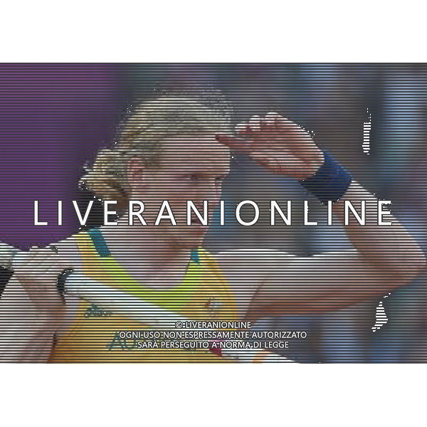 (120810) -- LONDON, Aug. 10, 2012 () -- Steven Hooker of Australia competes during men\'s pole vault final at London 2012 Olympic Games, London, Britain, Aug. 10, 2012. Steven Hooker ended the competition with no mark. (/Liao Yujie)(zgp) AG ALDO LIVERANI S A S ONLY ITALY