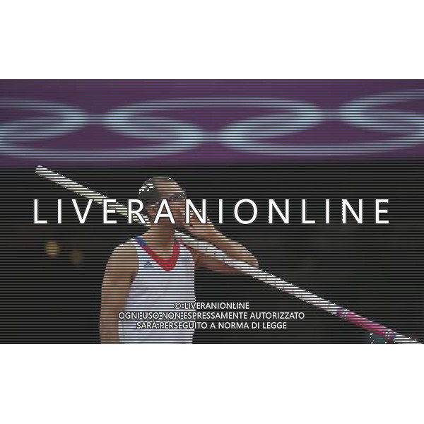 (120810) -- LONDON, Aug. 10, 2012 () -- Romain Mesnil of France competes during men\'s pole vault final at London 2012 Olympic Games, London, Britain, Aug. 10, 2012. Romain Mesnil ranked 9th in the final. (/Liao Yujie)(zgp) AG ALDO LIVERANI S A S ONLY ITALY