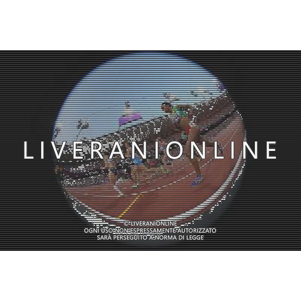 (120810) -- LONDON, Aug. 10, 2012 () -- Meseret Defar (front) of Ethiopia competes in women\'s 5000m final at London 2012 Olympic Games, London, Britain, Aug. 10, 2012. Meseret Defar won gold medal with 15:04.25. (/Liao Yujie)(zgp) AG ALDO LIVERANI S A S ONLY ITALY