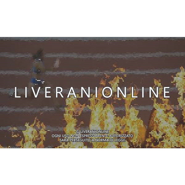 (120810) -- LONDON, Aug. 10, 2012 () -- A runner competes during women\'s 4x100m relay final at London 2012 Olympic Games, London, Britain, Aug. 10, 2012. The U.S. team won gold medal in this event with a new world record of 40.82. (/Qi Heng)(zgp) AG ALDO LIVERANI S A S ONLY ITALY