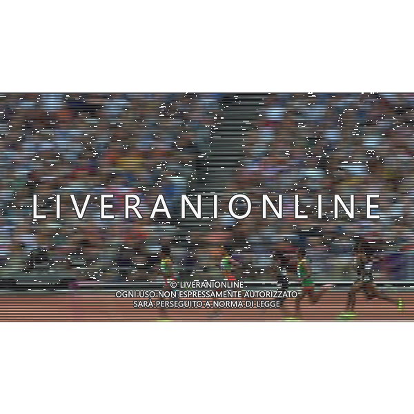 (120810) -- LONDON, Aug. 10, 2012 () -- Meseret Defar (2nd L) of Ethiopia competes in women\'s 5000m final at London 2012 Olympic Games, London, Britain, Aug. 10, 2012. Meseret Defar won gold medal with 15:04.25. (/Gong Lei)(zgp) AG ALDO LIVERANI S A S ONLY ITALY