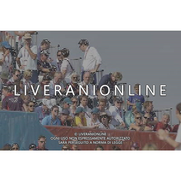 David Beckhan seen at the BMX event at the Olympic Games. BMX Track, Olympic Park, Stratford. London ©photoshot/Agenzia Aldo Liverani Sas - ITALY ONLY - GIOCHI OLIMPICI, OLIMPIADI LONDRA 2012